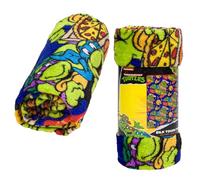 Northwest Nickelodeon Fleece Throw Blanket Teenage Mutant Ninja Turtles Silk Throw Blanket 40"" x 50"", Single, Green, 91874