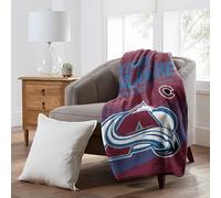 NORTHWEST Officially Licensed Colorado Avalanche NHL Team Throw Blanket 60″×80″ - Oversized Licensed Microfiber Throw with Hockey Logos for Fans, Game Day Rooms & Cozy Living