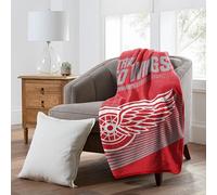 NORTHWEST Officially Licensed Detroit Red Wings NHL Team Throw Blanket 60″×80″ - Oversized Licensed Microfiber Throw with Hockey Logos for Fans, Game Day Rooms & Cozy Living
