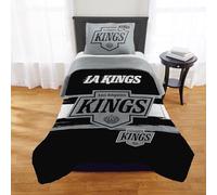 NORTHWEST Officially Licensed Los Angeles Kings NHL Team Comforter Set - Microfiber Twin/Twin XL Comforter & Sham with Hockey Logo for Fans, Dorms, Game Day Bedrooms
