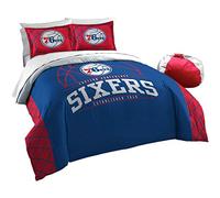 Northwest Officially Licensed NBA Philadelphia 76ers Reverse Slam Full/Queen Comforter and 2 Sham Set