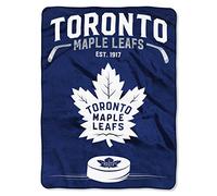 Northwest Officially Licensed NHL Toronto Maple Leafs Inspired Plush Raschel Throw Blanket, 60" x 80"