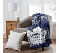 NORTHWEST Officially Licensed Toronto Maple Leafs NHL Team Throw Blanket 60″×80″ - Oversized Licensed Microfiber Throw with Hockey Logos for Fans, Game Day Rooms & Cozy Living