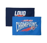 NORTHWEST Oklahoma City Thunder 2025 NBA Champions Shot Call Fan Towel, Official 16" x 25" Printed 2-Pack Towels, Championship Basketball Gear for Fans, Gyms, Locker Rooms & Game Day
