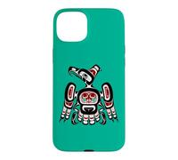Northwest Pacific coast Haida Art Kaigani Thunderbird Case for iPhone 15 Plus
