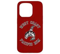 Northwest Pacific Coast Haida Art Orca Whale Case for iPhone 15 Pro