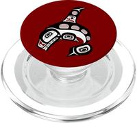 Northwest Pacific coast Haida art Orca Whale PopSockets PopGrip for MagSafe