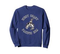 Northwest Pacific Coast Haida Art Orca Whale Sweatshirt