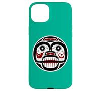 Northwest Pacific Coast Haida Art Weeping Skull Case for iPhone 15 Plus