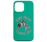 Northwest Pacific Coast Red White Black Haida Salmon BC Case for iPhone 13 Pro Max