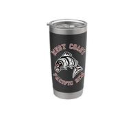 Northwest Pacific Coast Red White Black Haida Salmon BC Stainless Steel Insulated Tumbler