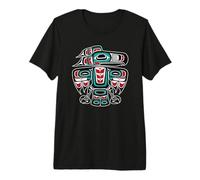 Northwest Pacific Haida Tlingit Native Raven Totem Premium T-Shirt