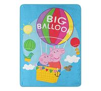 Northwest Peppa Pig Micro Raschel Throw Blanket, 46" x 60", Big Balloon