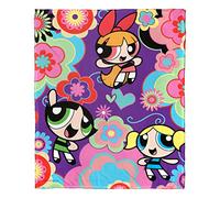 Northwest Powerpuff Girls Silk Touch Throw Blanket, 50" x 60", Flower Exploosion