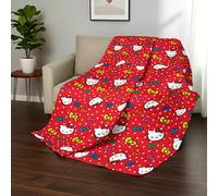 Northwest Sanrio Hello Kitty Rainbow Bows Quilted Throw, Comfy Throw, Adults Boys Girls, Soft Lightweight for Chair or Couch, 60 x 80 inches