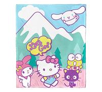 NORTHWEST Sanrio Hello Kitty Silk Touch Throw Blanket, 50" x 60", Mountain Adventure