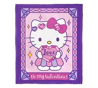 Northwest Sanrio Hello Kitty Valentines Silk Touch Throw Blanket, 50" x 60", Valentines Love