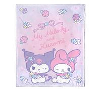 Northwest Sanrio My Melody and Kuromi Silk Touch Throw Blanket, 50" x 60", Pastel Pals