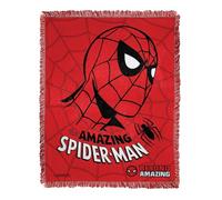 Northwest Spider-Man: Beyond Amazing Woven Jacquard Throw Blanket, 46" x 60", Classic Spidey