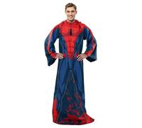 Northwest Spider-Man Spidey Webs Adult Silk Touch Comfy Throw Blanket with Sleeves, 48" x 71"