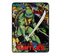 Northwest Teenage Mutant Ninja Turtles Micro Raschel Throw Blanket, 46" x 60", Leader Leo