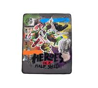 Northwest Teenage Mutant Ninja Turtles Silk Touch Sherpa Throw Blanket, 60" x 80", Collage