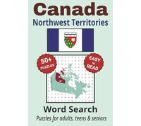 Northwest Territories Word Search Puzzle Book: Search with Easy to Read Print about Northwest Territories cities, wildlife, rivers and more | 6x9 ... Gifts for Vacations, Holidays & Free Times