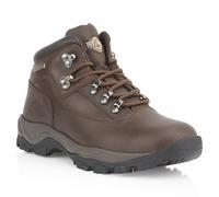 Northwest Territory INUVIK Men’s Mid Rise Waterproof Leather Hiking & Walking Boots - Waxy Brown - UK11