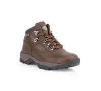 Northwest Territory INUVIK Men’s Mid Rise Waterproof Leather Hiking & Walking Boots - Waxy Brown - UK8