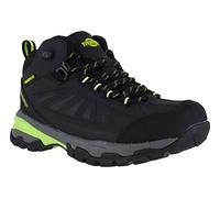 Northwest Territory Keele HIGH Ladies Waterproof Leather Walking Hiking Lace-UP Boot (Black/Lime, 6 UK, numeric_6)