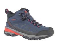 Northwest Territory Keele HIGH Ladies Waterproof Leather Walking Hiking Lace-UP Boot (Navy/Red, 6 UK, numeric_6)