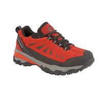 Northwest Territory Keele Low Waterproof Walking Hiking Leather Ladies Shoes (Red/Black, Numeric_8)