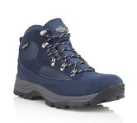 Northwest Territory KENDAL Men's Suede Leather Waterproof Walking Boots, Hiking and Trekking Footwear, Navy, 8 UK