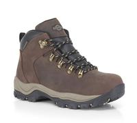 Northwest Territory Ladies Emerald Lace Up Premium Leather Waterproof Walking/Hiking/Trekking Boot (Brown, 4 UK, numeric_4)