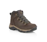 Northwest Territory Ladies Emerald Lace Up Premium Leather Waterproof Walking/Hiking/Trekking Boot (Brown, 4 UK, numeric_4)