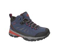 Northwest Territory Ladies Keele Hi Leather Waterproof Walking/Hiking Trekking Boots (Navy/Red, 7 UK, numeric_7)