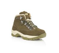 Northwest Territory LADIES PEAK LACE UP PREMIUM LEATHER UPPER WATERPROOF WALKING/HIKING TREKKING BOOT (Olive Nubuck, 4 UK, numeric_4)