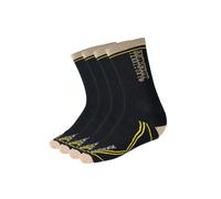 Northwest Territory Men's COOLWALK Socks Pack of 2 in Black | Size: 6-8 Northwest Territory Black 6-8