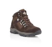 Northwest Territory Men's Hudson Lace Up Brown Nubuck Leather Waterproof Hiking/Walking/Outdoor Boot, Brown Nubuck, 8 UK