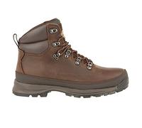 Northwest Territory Men's Pelly Leather Waterproof Hiking/Walking/Trekking Boots, Dark Brown, 6