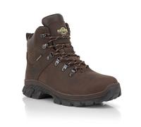 Northwest Territory Men's Teslin Premium Leather Waterproof Hiking Boots in Dark Brown | Size: 7 Northwest Territory Dark Brown 7