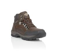 Northwest Territory Men's Yukon Leather Waterproof Hiking/Walking/Trekking Boots, Waxy Brown, 12