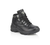 Northwest Territory Women's Peak Leather Waterproof Walking Hiking Trekking Boot, Black, 4 UK