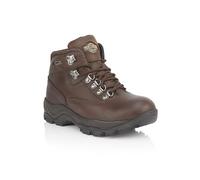 Northwest Territory Women's Peak Leather Waterproof Walking Hiking Trekking Boot- Waxy Brown- UK4
