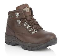 Northwest Territory Women's Peak Leather Waterproof Walking Hiking Trekking Boot- Waxy Brown- UK5