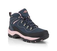 Northwest Territory Women's Texas Leather Waterproof Mid Rise Walking and Hiking Boots - Navy Pink - UK4