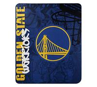 Northwest The Company NBA Golden State Warriors Hard Knocks Fleece Throw Blanket, 50" x 60", Blue