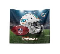NORTHWEST The Company NFL Miami Dolphins Printed Wall Hanging, 34" x 40", Gametime, Team Colors