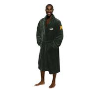NORTHWEST The Company Official NFL Green Bay Packers Men's L/XL Silk Touch Bath Robe with Number, Dark Green, 26" x 47", Dark Green, L-X-L