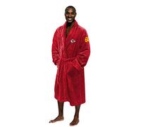 Northwest The Company Official NFL Kansas City Chiefs Men's L/XL Silk Touch Bath Robe with Number, Red, 26" x 47", Team Colors, L-X-L
